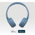Sony CH520 Wireless Headphones, Bluetooth 5.2, 2.4GHz Band Frequency, Up to 40 Hours Continuous Communications, Up to 3 Hours Charing Time, Blue